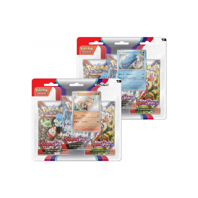 Pokemon Scarlet and Violet 3-pack Blister (Englisch)